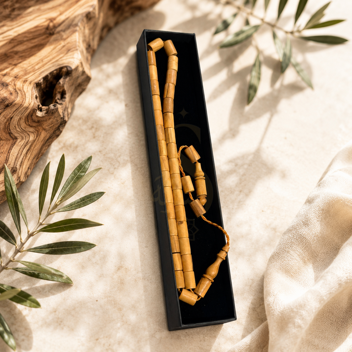 Premium Olive Wood 33 Bead Tasbih