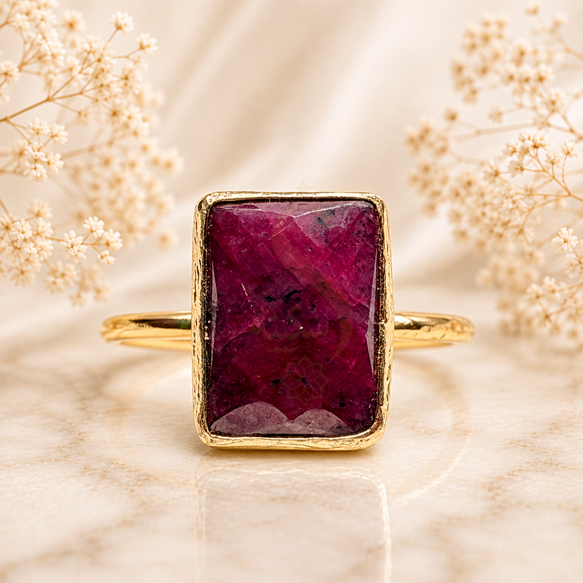 Natural Ruby Statement Ring