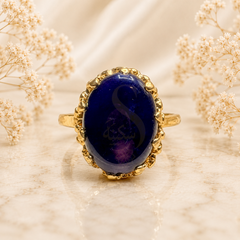 Natural Amethyst Jamunia Ring