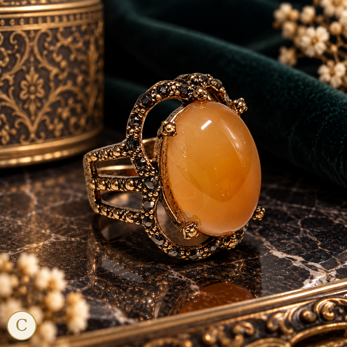Fatimah Sultan Imperial Aqeeq Ring - Variant C