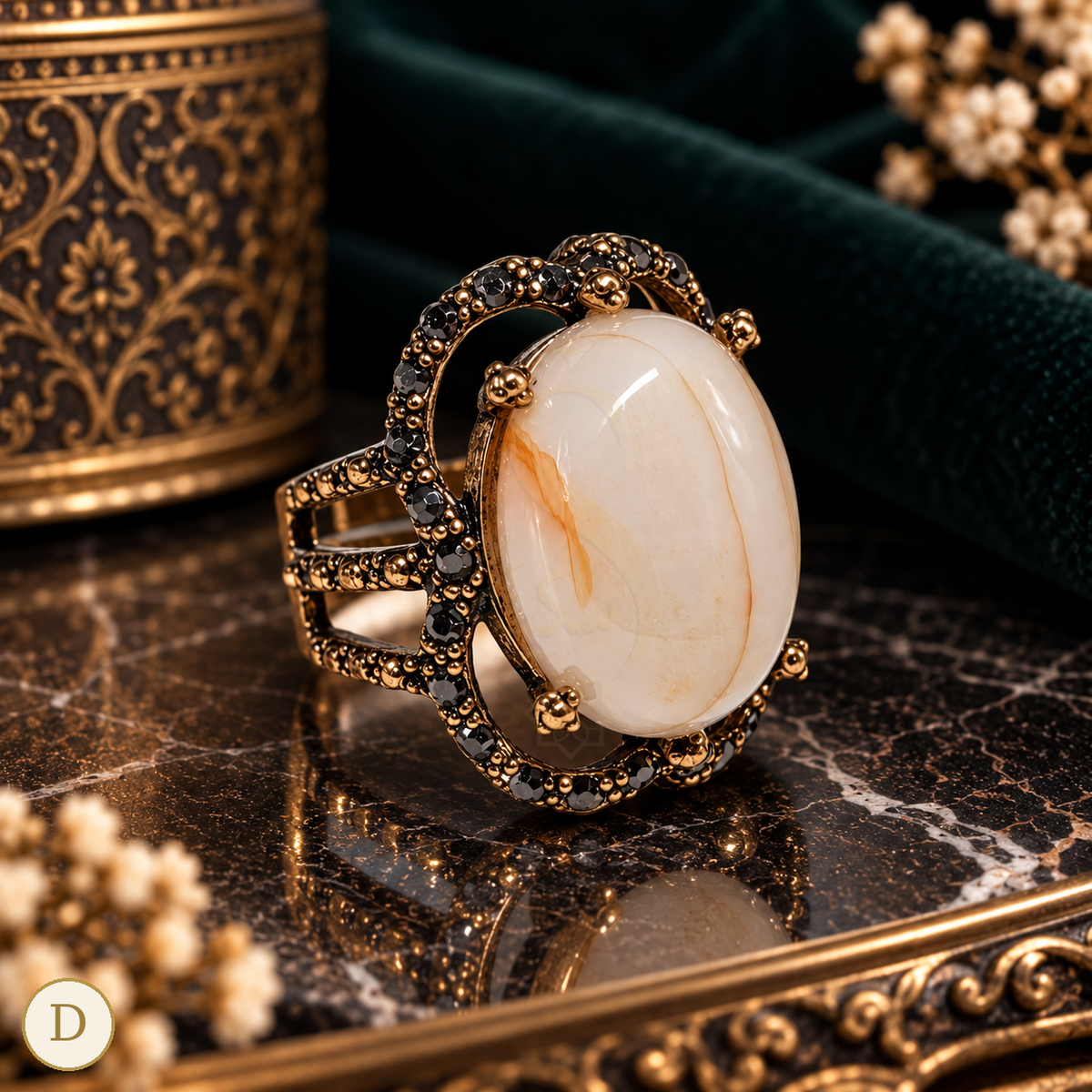 Fatimah Sultan Imperial Aqeeq Ring - Variant D