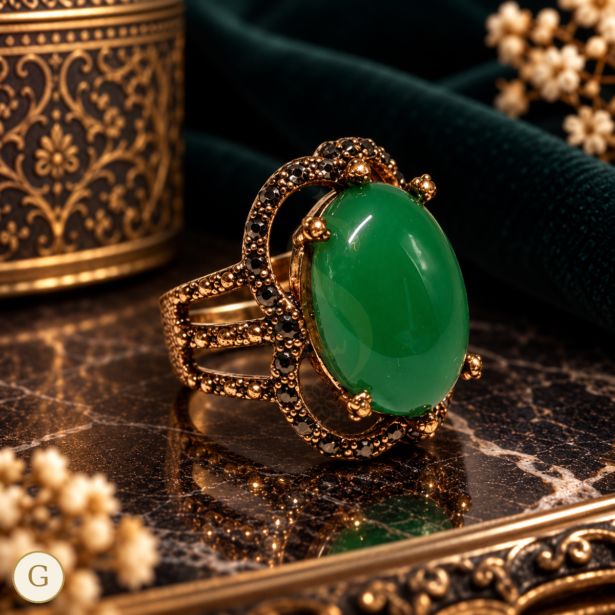 Fatimah Sultan Imperial Aqeeq Ring - Variant G