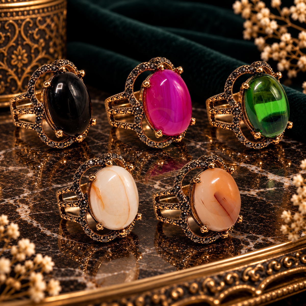 Fatimah Sultan Imperial Aqeeq Ring - main view