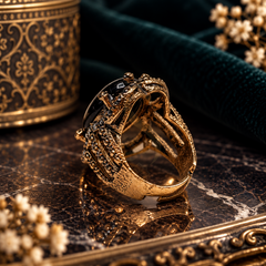Fatimah Sultan Imperial Aqeeq Ring - side detail