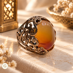 Kosem Sultan Aqeeq Ring - Variant G