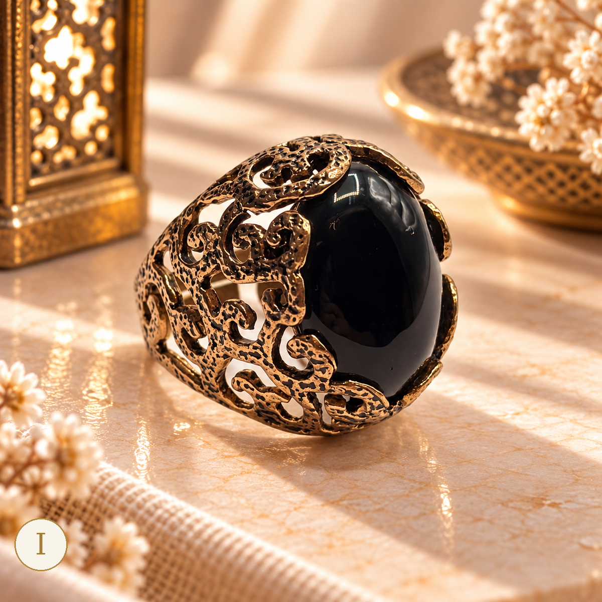 Kosem Sultan Aqeeq Ring - Variant I