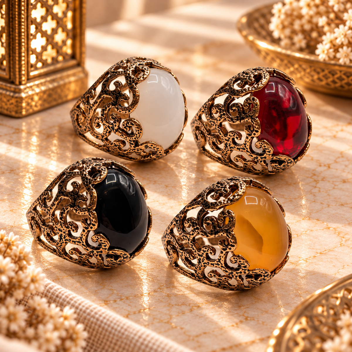 Kosem Sultan Aqeeq Ring - main view
