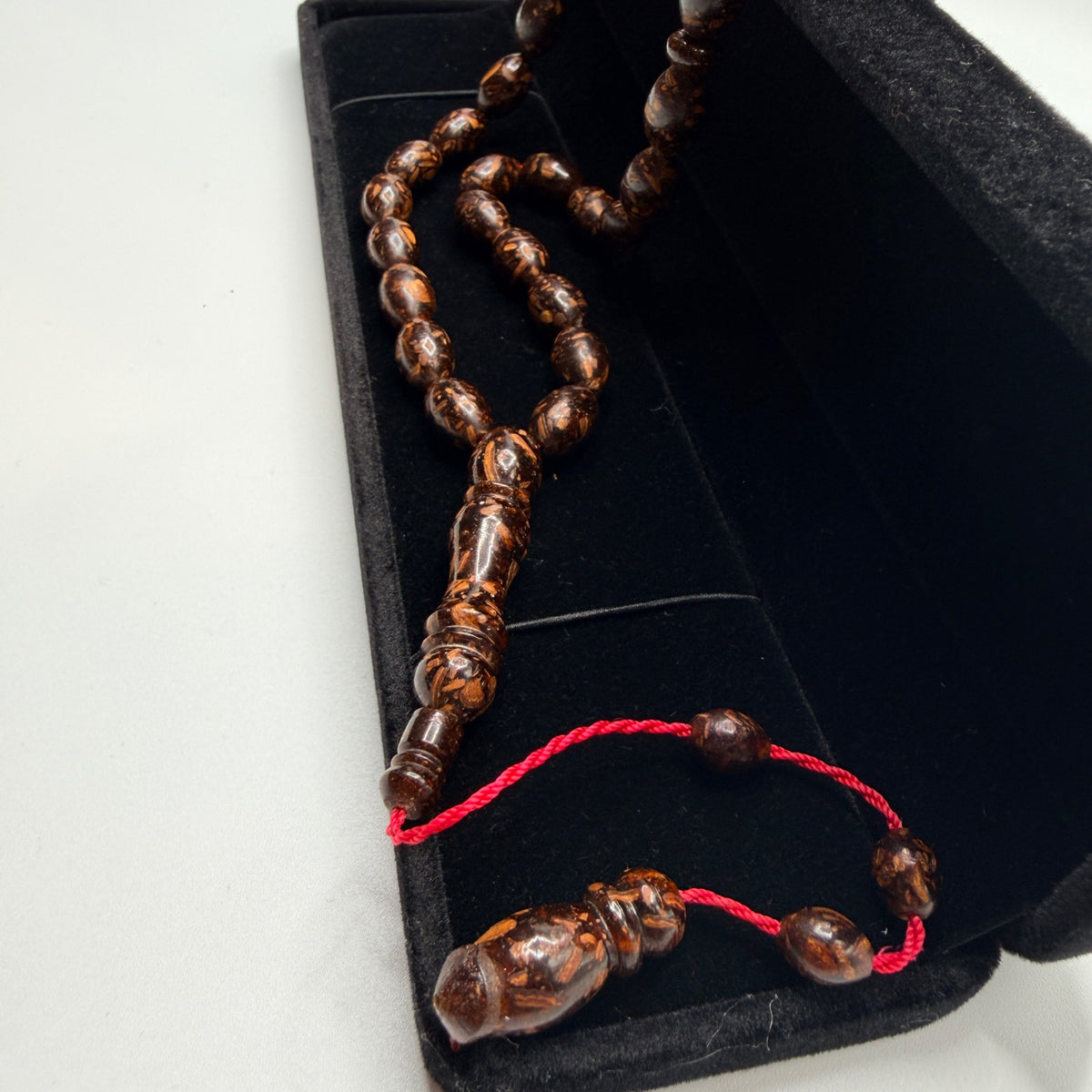 Handmade cinnamon wood 33 bead tasbih, view 3