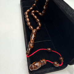 Handmade cinnamon wood 33 bead tasbih, view 3