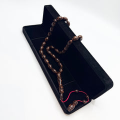 Handmade cinnamon wood 33 bead tasbih, view 4