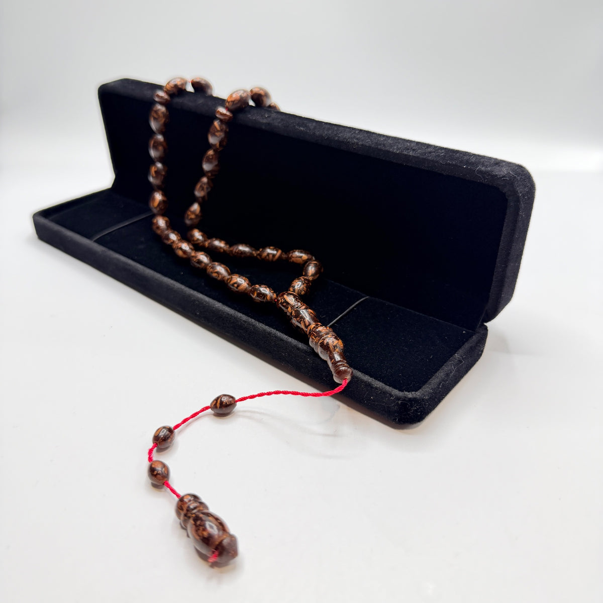 Handmade cinnamon wood 33 bead tasbih, view 5