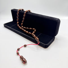 Handmade cinnamon wood 33 bead tasbih, view 5