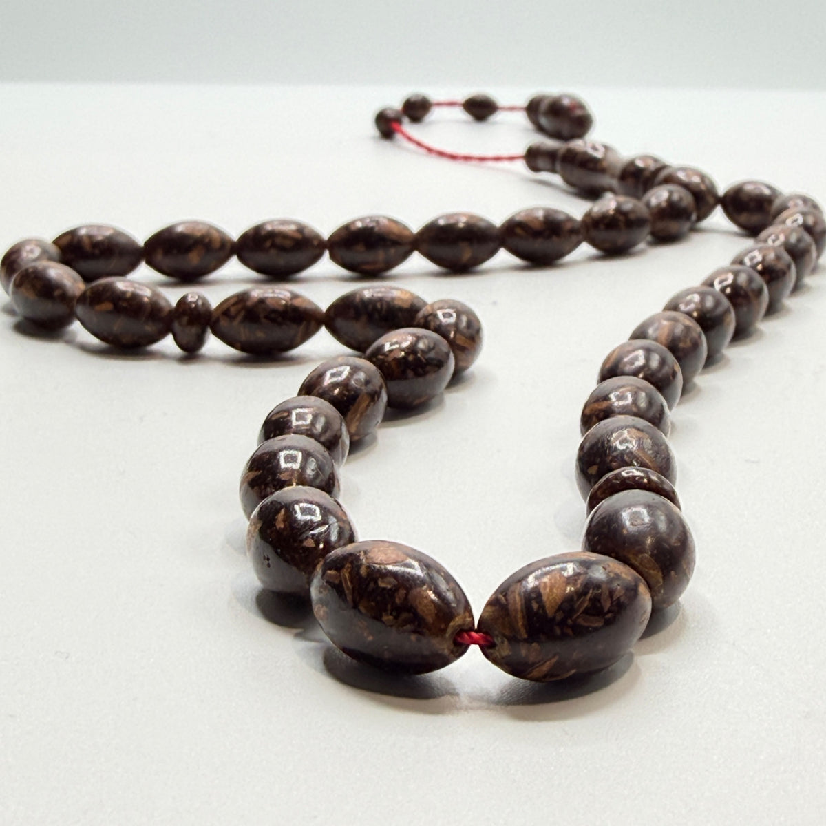 Handmade cinnamon wood 33 bead tasbih, view 6