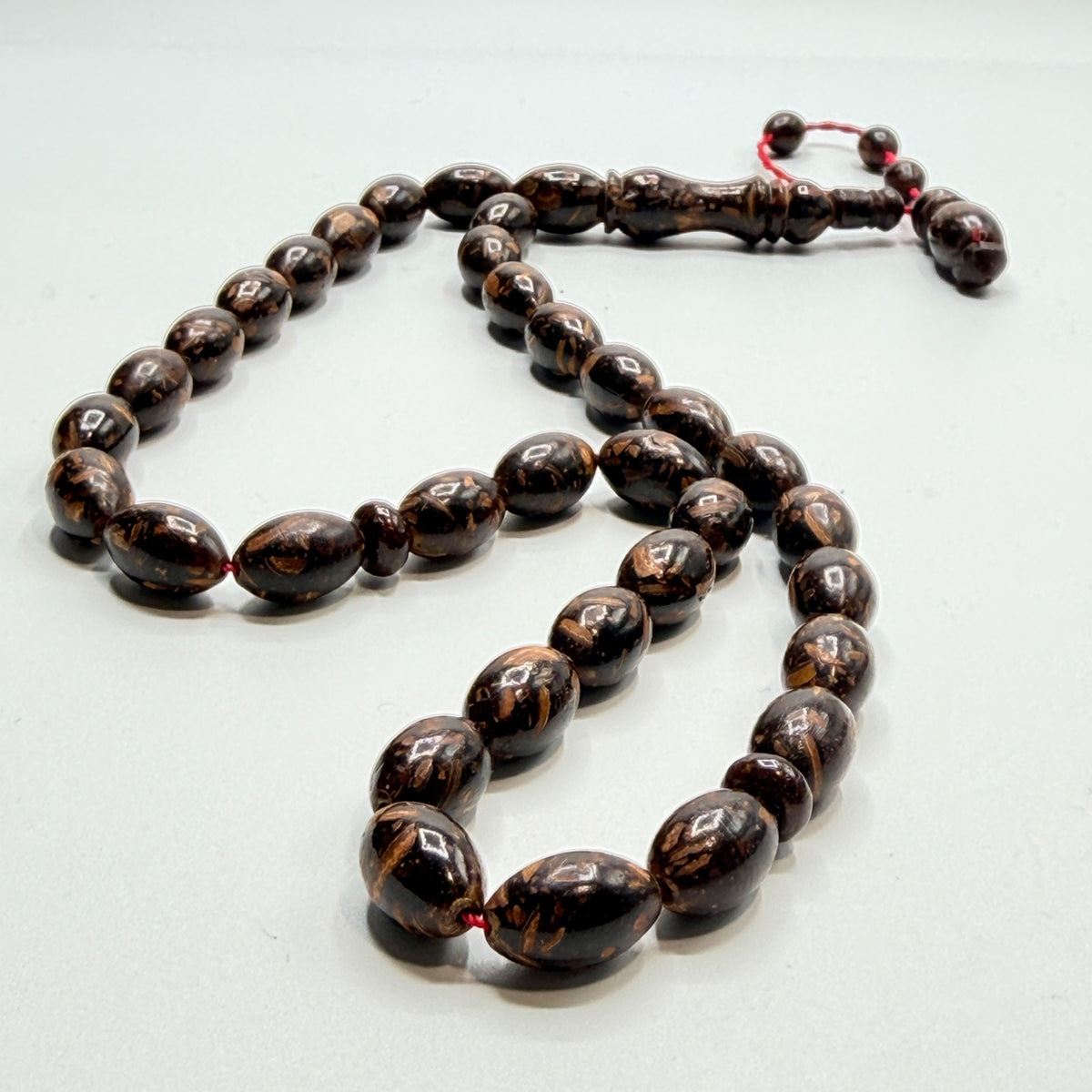Handmade cinnamon wood 33 bead tasbih, view 7