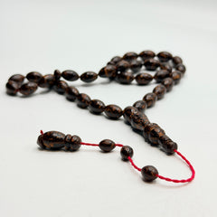 Handmade cinnamon wood 33 bead tasbih, view 8