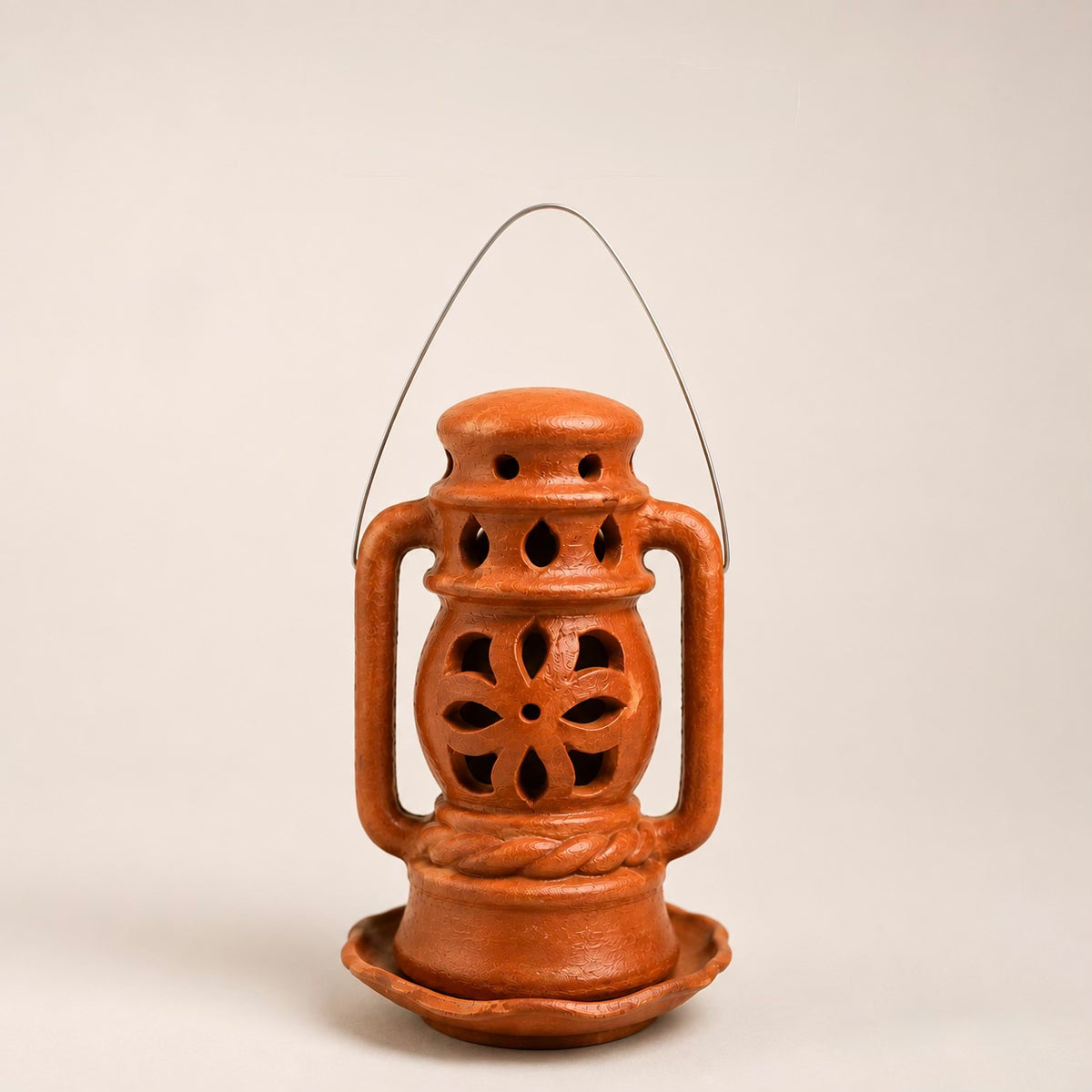 Handmade terracotta clay Zikr Lantern from Sille in Konya
