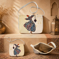 Medium Sufi shoulder bag styled in a warm Sufi inspired interior