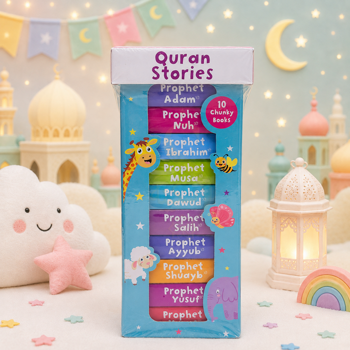 Quran Stories Book Tower set of ten chunky board books for young children