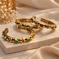 Zumra Gold Plated Zircon Bracelet - main view